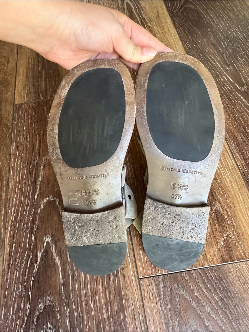 Officine Creative Fisherman Sandals Suede Leather Made In Italy EU 37.5 - Picture 10 of 10